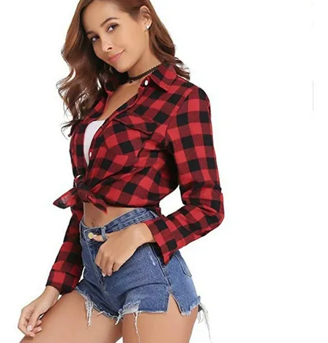 Camisas Cuadradas Para Mujer Franela MercadoLibre