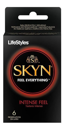 Lifestyles Skyn Intense Feel 6 Unidades