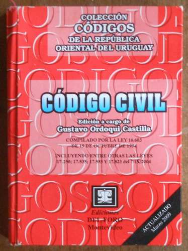 Código Civil - Gustavo Ordoqui Castilla - Actualizado 2009