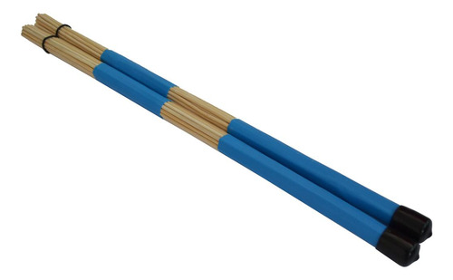 1 Par De De Tambor De Batería De Bambú De 40 Cm De Azul