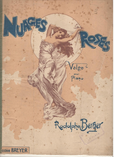  Partitura Original Del Valse Nuages Roses De Rodolfo Berger