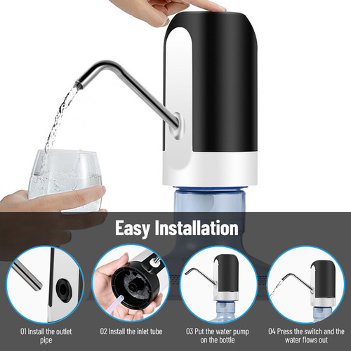 Bomba Eléctrica Recargable For Botellas De Agua Con Usb E I