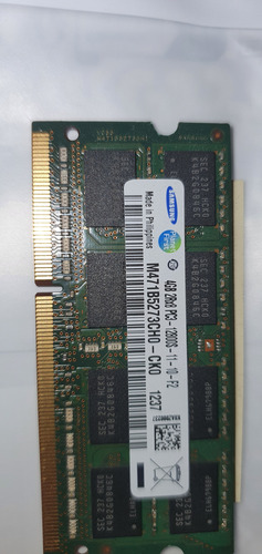 Memoria Ram 4gb Ddr3 1600mhzso-dimm Para Laptop Hp Samsung (Usado)