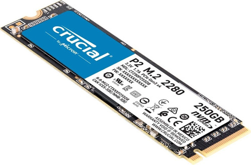 Disco Estado Solido Ssd M2 Nvme Crucial P2 250gb 2.400 Mb/s