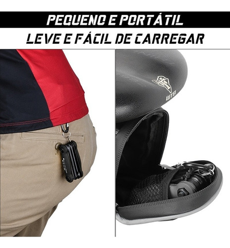 Imagem 5 de 10 de Kit Ferramentas Bike Ciclismo + 2 Espátulas Remoção De Pneu