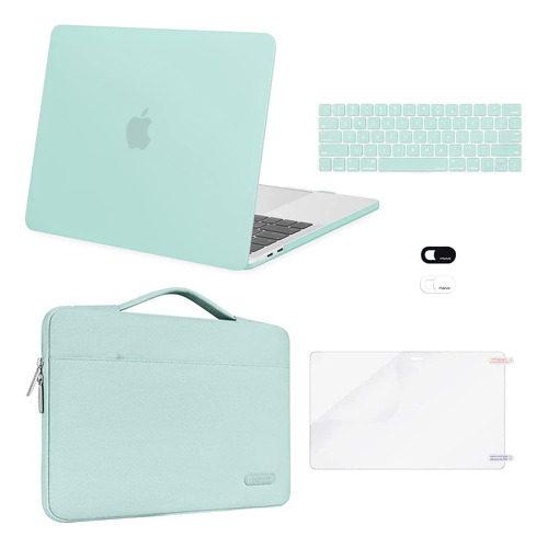 Funda Rigida De Plastico Para Macbook Pro De 13 Verde Menta