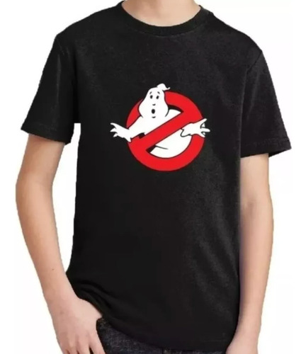 Playeras Cazafantasmas Ghostbusters Manga Corta Negra  Usado