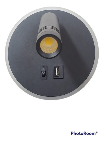 Lampara Led Decorativa Aplique De Pared Con Puerto Usb 