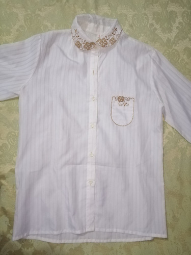 Camisa Blanca De Seda