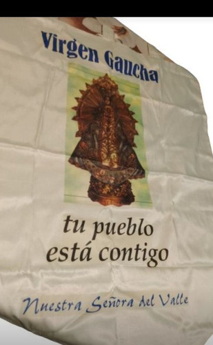 Bandera Virgen Gaucha 70 X 80 Cms (Usado)