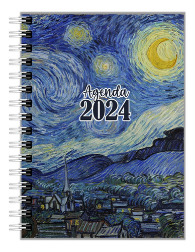 Agenda 2024 Vang Gogh Noche Estrellada
