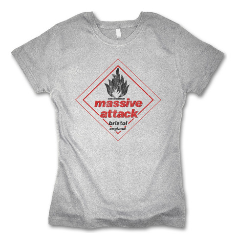 Playera Massive Attack Blue Lines Retro Style Para Mujer