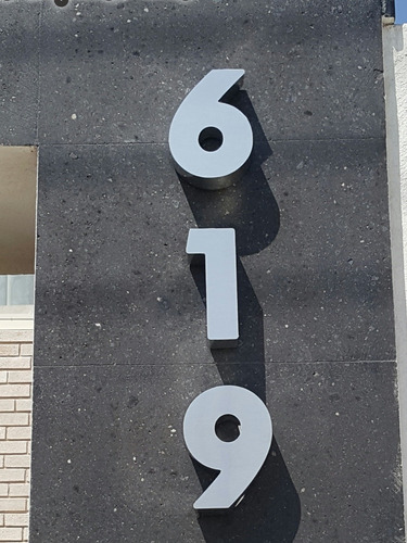 Paquete De 3 Numeros De 30cm Residenciales 3d En Aluminio 