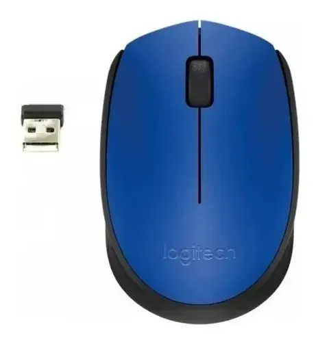 Mouse Inalambrico Logitech M170 Negro Color Azul