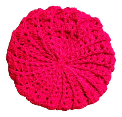 Boina Gorro Tejida A Crochet Lana