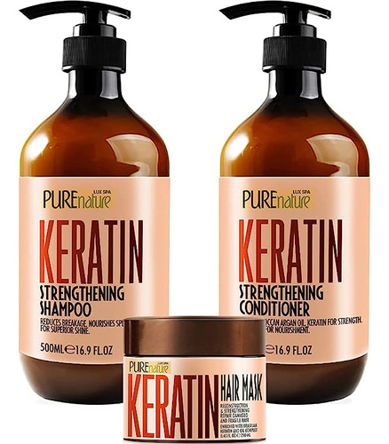 Pure Nature Lux Spa Keratin Shampoo And Conditioner Set And