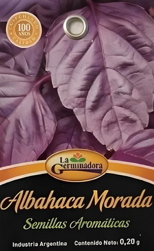 Semillas De Albahaca Morada Sobre De 0,20gr