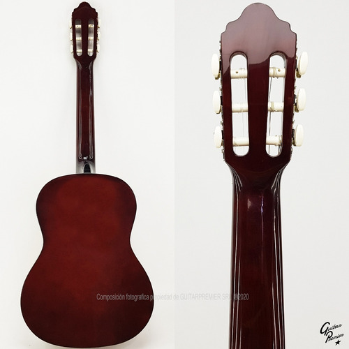 Imagen 7 de 10 de Guitarra Criolla Superior + Funda Reforzada Tensor Afinador