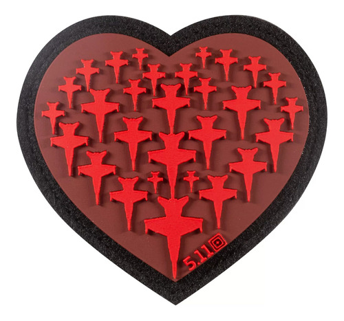 Parche De Pvc Para Bordar Airplane Heart 5.11 Tactical