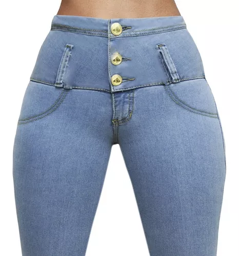jeans mujer tiro alto