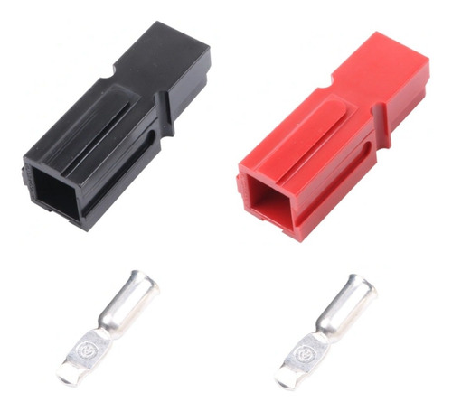 Conector Pp75 75a 600v Anderson Power Preto E Verm. 4 Pares