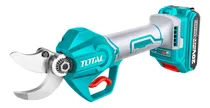 Comprar Tijera de poda inalámbrica Total 20v color turquesa motor brushless sin carbones capacidad de corte 3cm con 1 batería 2.0ah litio-ion cargador y maletín plástico tssli203083