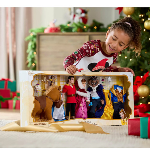 Bella Bestia Y Gastón Set Muñecos Deluxe Disney Store