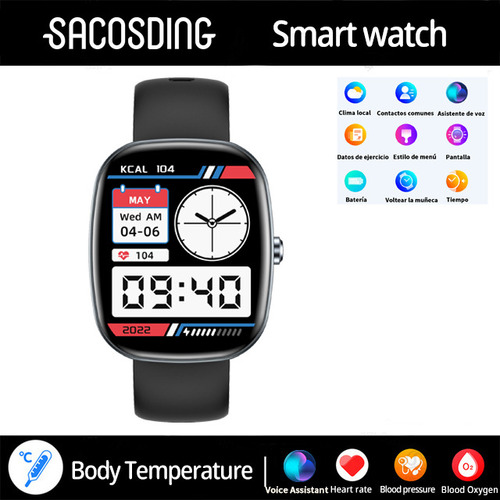 Reloj Inteligente Hombres Y Mujer 1.83 Smart Watch Bluetooth