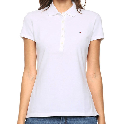 Playera Polo New Flag Mujer Tommy Hilfiger To029