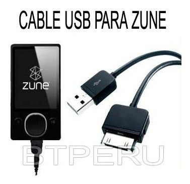 Cable Usb Cargador Y Sincroniza Tu Microsoft Zune Mp3 Mp4