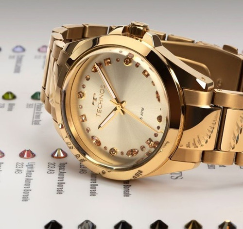 Relógio Feminino Technos Dourado Elegance 203aaa/4d