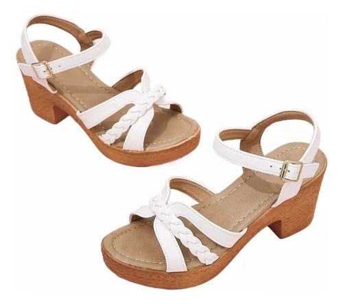 Sandalias De Tacón Alto Cómodas De Moda Para Mujer
