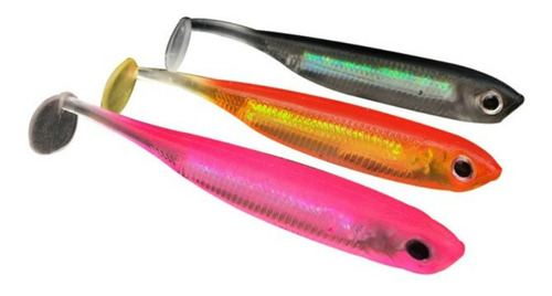 Señuelo Pesca Blando Alevino Minnow Swimbait Carnada X 3