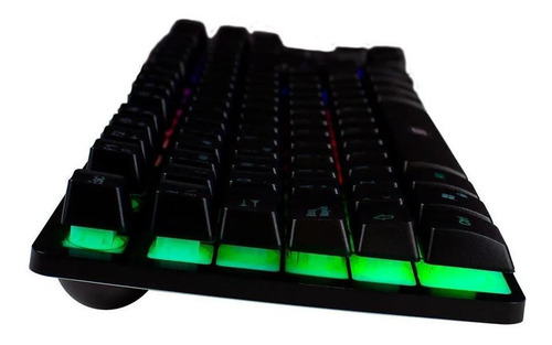 Imagen 5 de 7 de Teclado gamer Vorago KB-503 QWERTY español España color negro con luz RGB