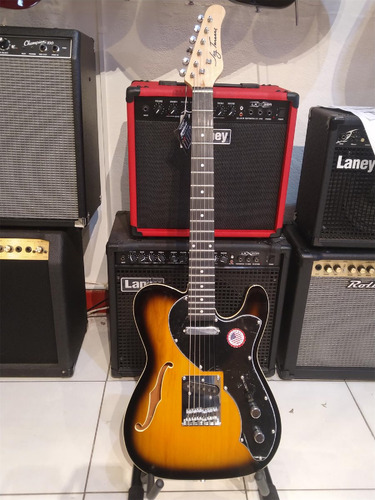 Guitarra Electrica Semi Hollow Jay Turser Jt-ltcrusdlx-ans