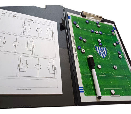 Pizarra Táctica Personalizada Y Cuaderno Táctico Dt Futbol Pizarra + Cuaderno Dt