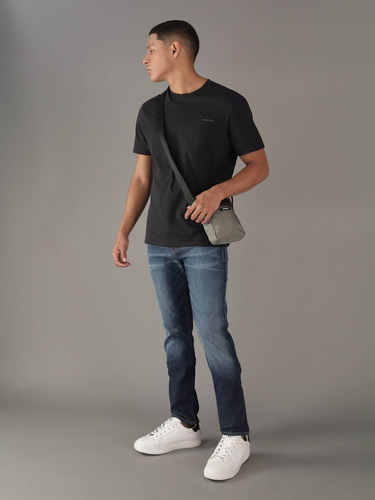 Bolsa Calvin Klein Crossbody Verde Con Logo Hombre