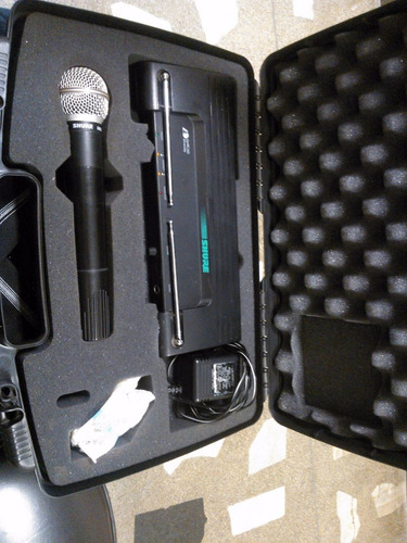 Microfone Shure Sm-58 Sem Fio. 208.200 Mhz.
