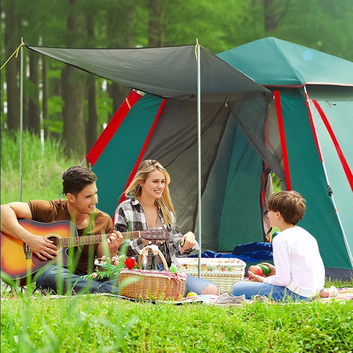 Imagem 3 de 7 de Barraca Camping Acampamento 4/5 Pessoas Grande Varanda