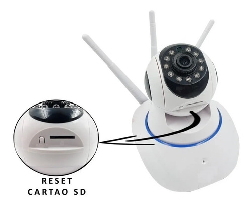 Câmera Robozinho Segurança Wi-fi 3 Antenas Kit 4 Câmeras