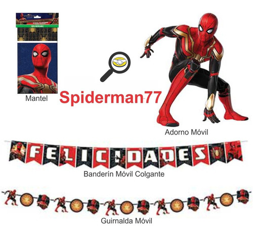 Banderín Spiderman Felicidades Granmark / Spiderman77 | Meses sin intereses