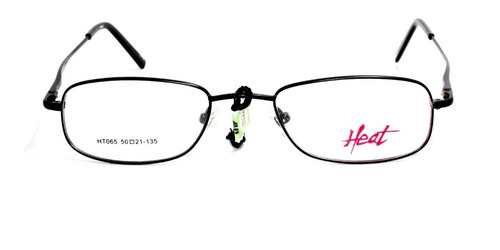 Imagen 2 de 2 de Lentes Receta Lectura Heat Ht 065 Negro Gafa Anteojo Óptica
