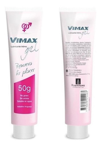Vimax Gel Lubricante Intimo 50 Gr