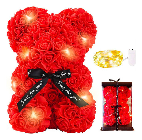 Rosas Artificiales, Ositos D/peluche P/regalo D/san Valentín
