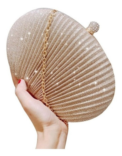 Bolsa Dama Elegante Noche Bolso * Te Encantará! * Color Champagne