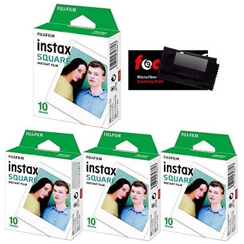 Fujifilm Instax - Película Cuadrada (40 Exposiciones) Con .