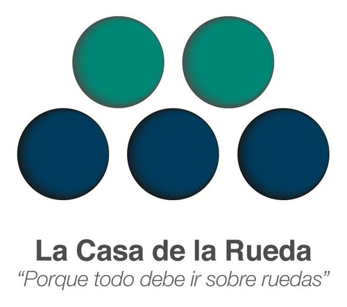 4 Ruedas 4 Plg Hule Vulcanizado Doble Balero Tuerca Tornillo
