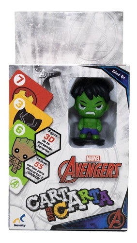 Juego De Mesa, Carta Descarta Hulk, Marvel, Baraja