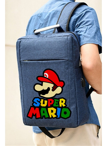 Morral Super Mario Bros Maleta Bolso Backpack