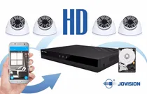 Comprar Kit Cctv Hd Camaras Seguridad Dvr 4ch 4 Cam Domo 720p 160gb